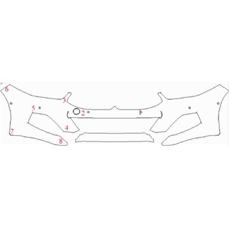 2019- BMW 8 Series Gran Coupe Front Bumper with Sensors pre cut kit