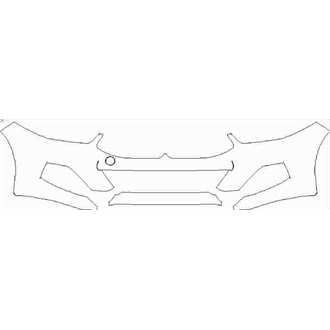 2019- BMW 8 Series Gran Coupe Front Bumper without Sensors pre cut kit