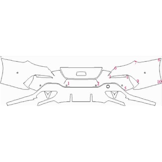 2019- BMW 8 Series Gran Coupe Rear Bumper with Sensors pre cut kit