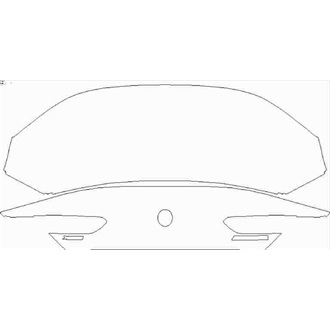 2019- BMW 8 Series Gran Coupe Rear Deck Lid with "Xdrive" & "M840i" Emblems pre cut kit