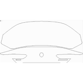 2019- BMW 8 Series Gran Coupe Rear Deck Lid with "Xdrive" & "M840i" Emblems pre cut kit