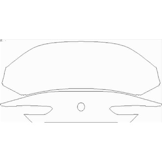 2019- BMW 8 Series Gran Coupe Rear Deck Lid without Emblems pre cut kit