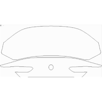 2019- BMW 8 Series Gran Coupe Rear Deck Lid without Emblems pre cut kit