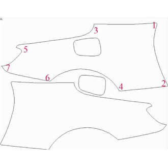 2019- BMW M8 Convertible Rear Quarter Panels pre cut kit