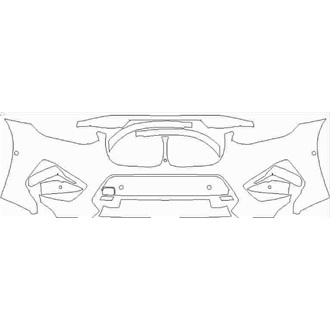 2019- BMW X3 M/M Competition Front Bumper with Sensors pre cut kit