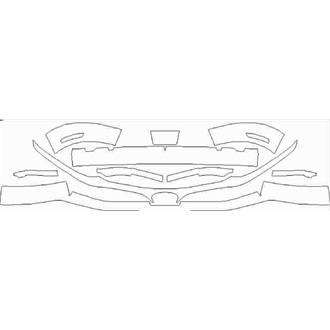 2019- Hyundai Kona Electric SE, Premium, Premium SE Grille with Satin Finish Trim pre cut kit