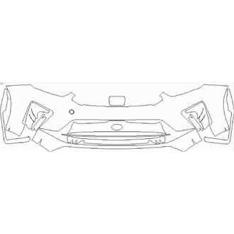 2019- KIA ProCeed GT, GT Line, GT Line S Front Bumper without Sensors pre cut kit