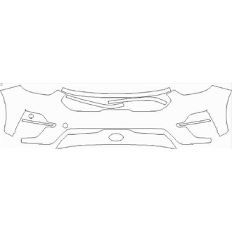 2019- KIA e-Niro First Edition Front Bumper without Sensors pre cut kit
