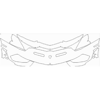 2019- Lamborghini Aventador SVJ Coupe Front Bumper pre cut kit