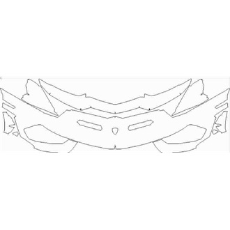 2019- Lamborghini Aventador SVJ Roadster Front Bumper pre cut kit