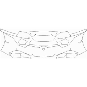 2019- Lamborghini Huracan EVO Coupe Front Bumper with Sensors pre cut kit