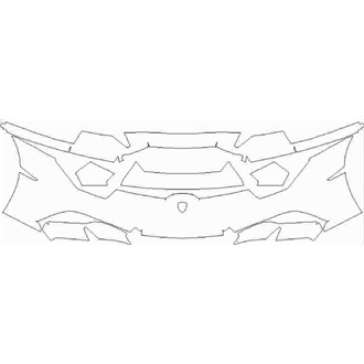 2019- Lamborghini Huracan EVO Coupe Front Bumper without Sensors pre cut kit