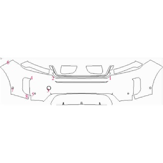 2019- Land Rover Range Rover Evoque HSE, SE, S, Base Front Bumper with Sensors pre cut kit