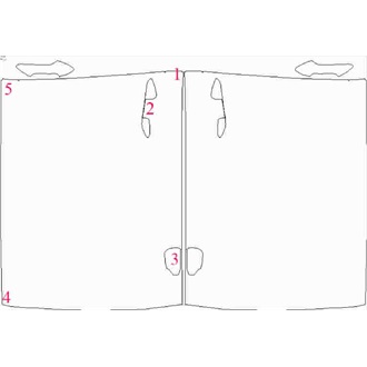 2019- Lexus RX Base Front Doors pre cut kit