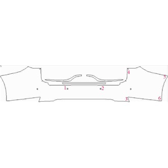 2019- Lexus RX F-Sport Rear Bumper with Sensors pre cut kit