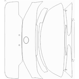 2019- Lexus RX F-Sport Rear Hatch pre cut kit