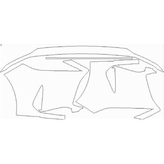 2019- Lexus RX L Front Bumper without Sensors pre cut kit