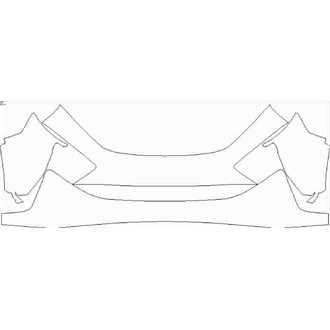 2019- McLaren 600LT Spider Front Lower Bumper without Sensors and Camera pre cut kit