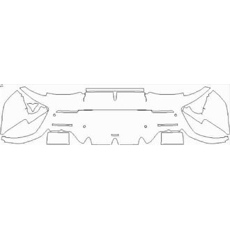 2019- McLaren 600LT Spider Rear Bumper with Sensors pre cut kit