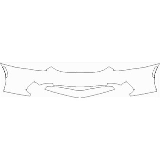 2019- McLaren GT Coupe Front Upper Bumper without Sensors pre cut kit