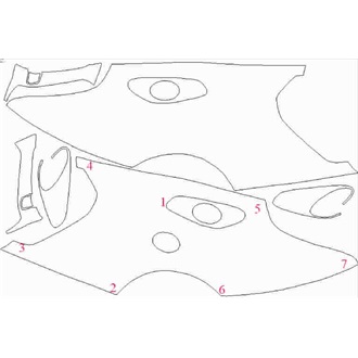 2019- McLaren GT Coupe Rear Quarter Panels pre cut kit