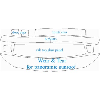 2019- Mercedes A Class AMG Limousine Wear & Tear for Panoramic Sunroof pre cut kit