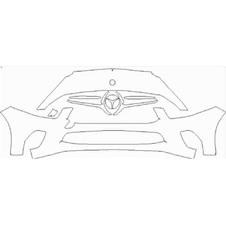 2019- Mercedes A Class Sport Limousine Front Bumper pre cut kit