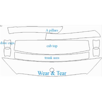 2019- Mercedes GLC Class AMG GLC 43 Coupe Wear & Tear pre cut kit