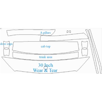 2019- Mercedes GLC Class AMG GLC 43 SUV Wear & Tear pre cut kit