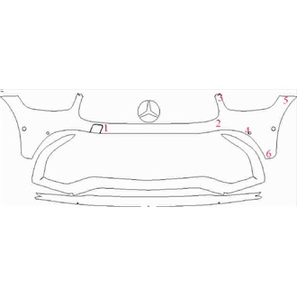 2019- Mercedes GLC Class AMG GLC 63 SUV Front Bumper with Sensors pre cut kit