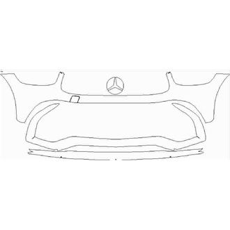 2019- Mercedes GLC Class AMG GLC 63 SUV Front Bumper without Sensors pre cut kit