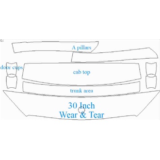 2019- Mercedes GLC Class AMG Line Coupe Wear & Tear pre cut kit