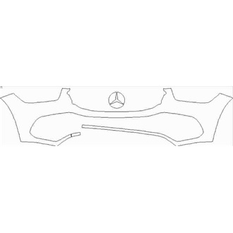 2019- Mercedes GLE Class SE SUV Front Bumper without Sensors pre cut kit