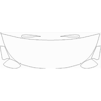 2019- Toyota Corolla Icon, Design, Excel Hatchback Partial Hood pre cut kit