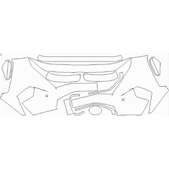 2019- Toyota RAV4 Dynamic Front Bumper with Sensors pre cut kit