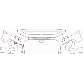 2020- Audi A3 S Line Hatchback Front Bumper with Sensors and Washers pre cut kit
