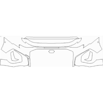 2020- Audi A3 S Line Hatchback Front Bumper with Sensors pre cut kit