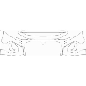 2020- Audi A3 S Line Hatchback Front Bumper with Washers pre cut kit