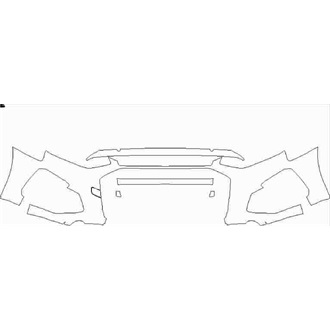 2020- Audi A4 S Line Front Bumper without sensors and washers pre cut kit