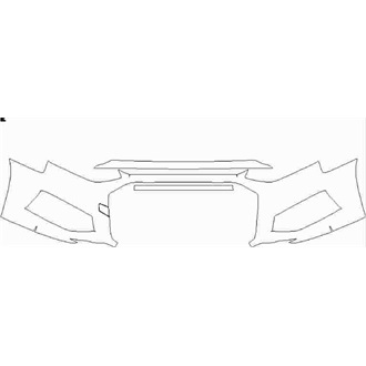 2020- Audi A4 Sport Front Bumper without sensors and washers pre cut kit