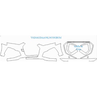 2020- Audi A5 Coupe S-Line Front Bumper without sensors and washers pre cut kit