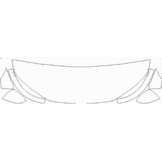 2020- Audi Q5 Sport SUV Partial Hood pre cut kit