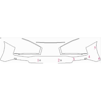 2020- Audi R8 Coupe Rear Bumper with Sensors pre cut kit