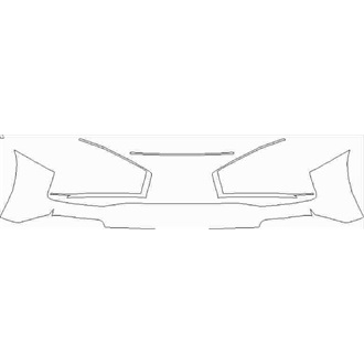 2020- Audi R8 Coupe Rear Bumper without Sensors pre cut kit