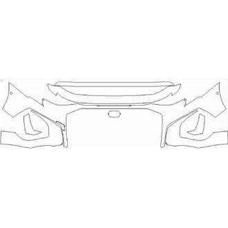 2020- Audi S3 Base, Vorsprung Sportback Front Bumper with Sensors pre cut kit