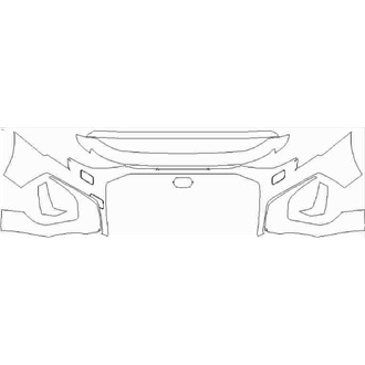 2020- Audi S3 Base, Vorsprung Sportback Front Bumper with Washers pre cut kit
