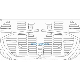 2020- Audi e-tron S Line Sportback Grille pre cut kit