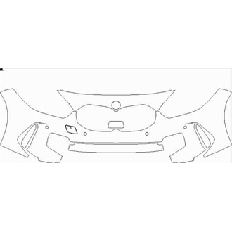 2020- BMW 1 M Sport Front Bumper with Sensors pre cut kit