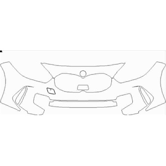 2020- BMW 1 M Sport Front Bumper without Sensors pre cut kit