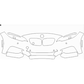 2014- BMW 2 Convertible M Front Bumper with Sensors pre cut kit